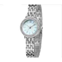 Movimento de quartzo resistente à água Lady Fashion Brecelet Watch